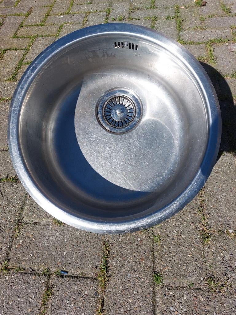 Enkele spoelbak inox, Huis en Inrichting, Keuken | Keukenelementen, Ophalen