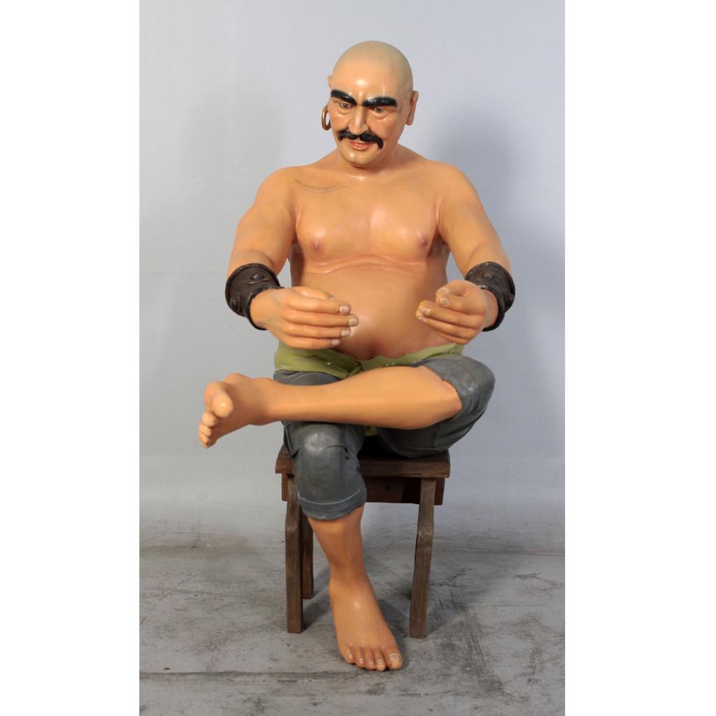 Pirate 150 cm - statue de pirate sur un tabouret, Enlèvement, Neuf