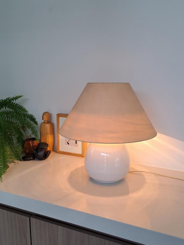 Vintage Herda tafellamp – jaren 70 – keramische voet, Enlèvement