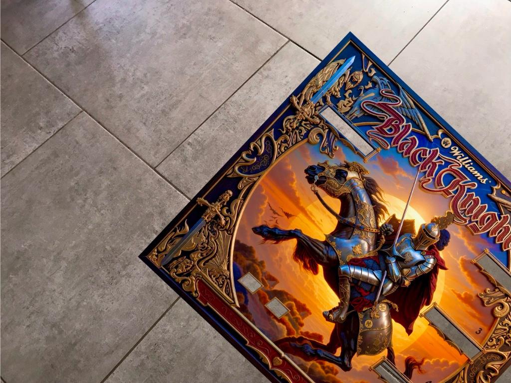 Translite Flipper Black Knight 2.0, Pièces ou Jeu en panne, Comme neuf, Williams, Électronique