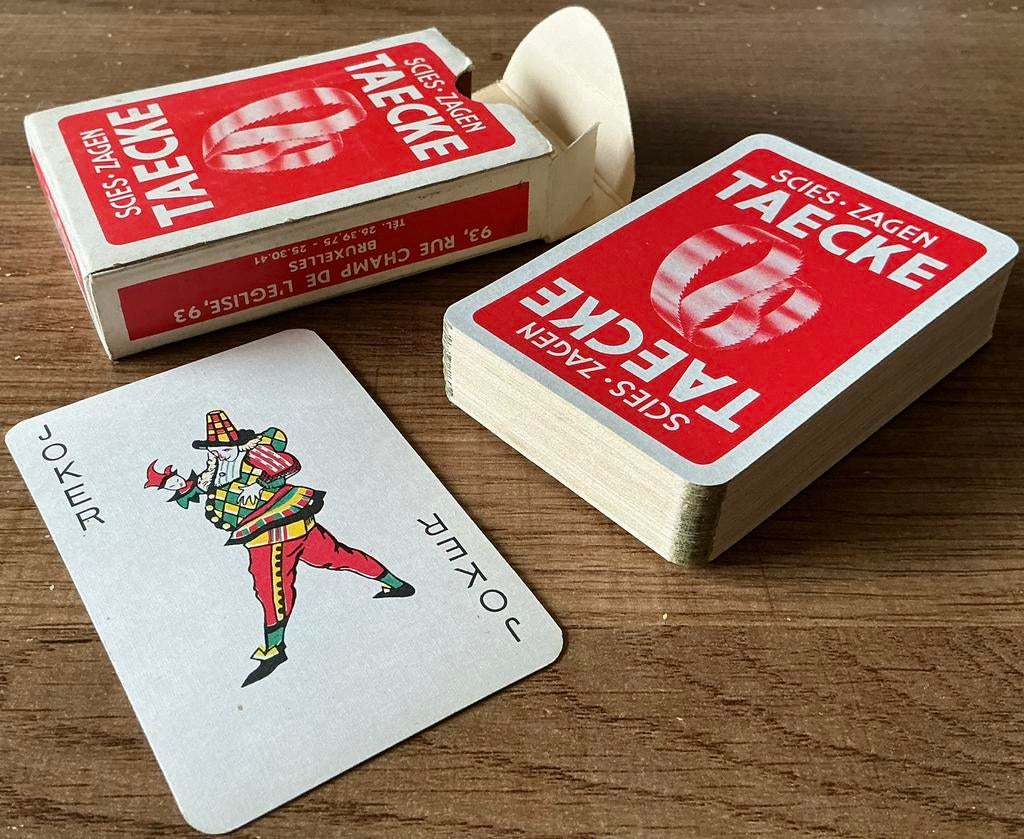 Oud kaartspel TAECKE ZAGEN, Verzamelen, Ophalen of Verzenden, Zo goed als nieuw, Speelkaart(en)