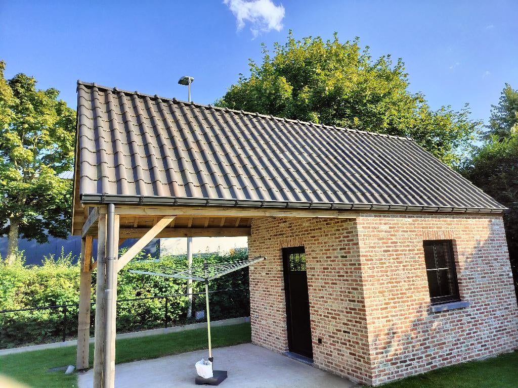 Dakpan, dakpan, monier ovh, monier, ovh, Doe-het-zelf en Bouw, Dakpannen en Dakbedekking, Ophalen, Steen of Klei, Blauw, Nieuw