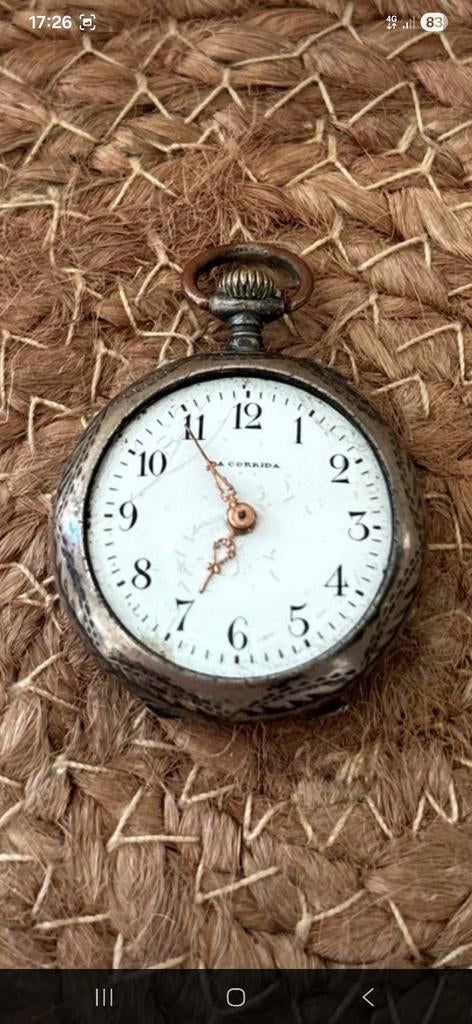 Oud zakhorloge  unique, Ophalen of Verzenden, Zilver, Zakhorloge