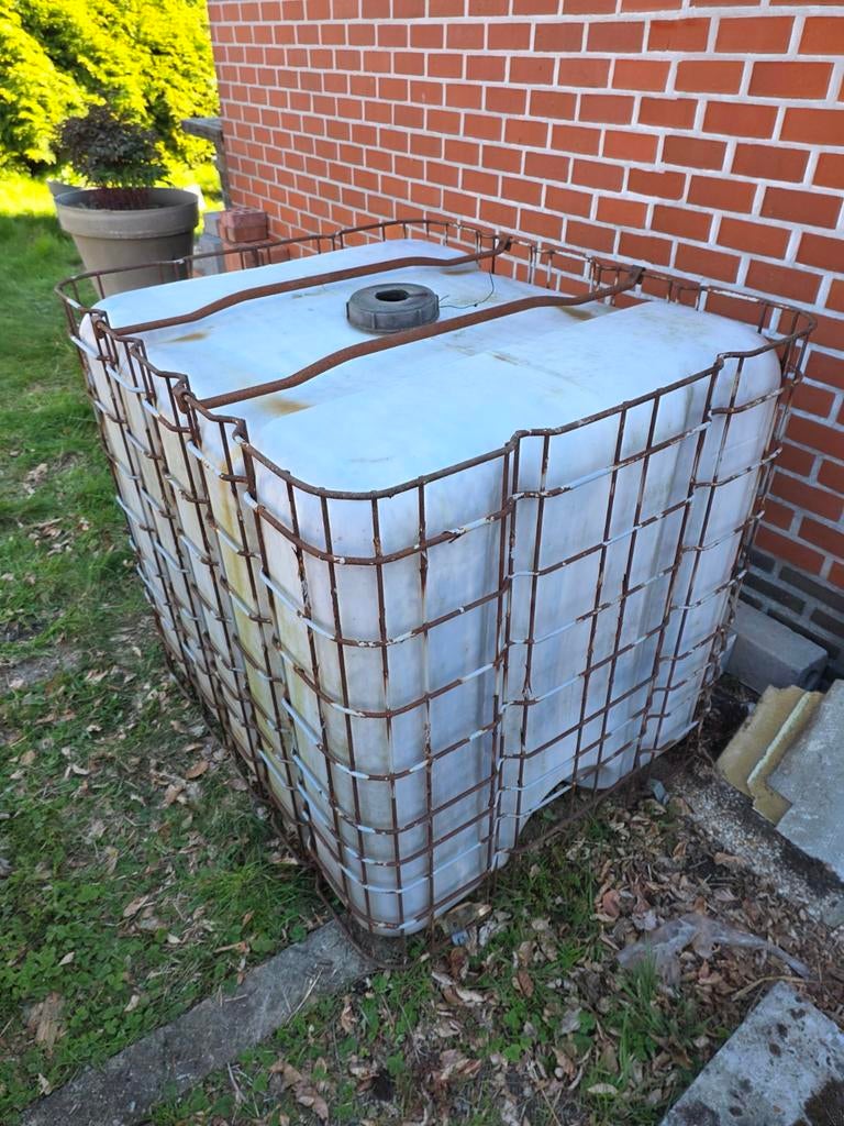 Watervat 1000l, Tuin en Terras, Regentonnen, 150 liter of meer, Ophalen, Gebruikt, Kunststof