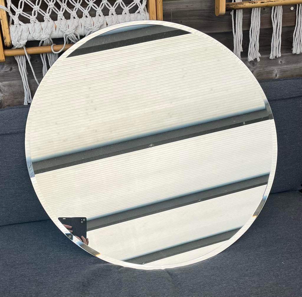 Ronde spiegel, Huis en Inrichting, Woonaccessoires | Spiegels, Ophalen, Gebruikt