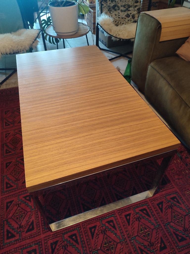 Salontafel, Huis en Inrichting, Ophalen, Gebruikt, Rechthoekig, Retro