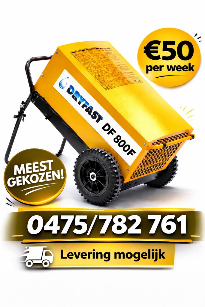 Bouwdroger huren Limburg Genk,   Beste prijs, snelle service, Ophalen