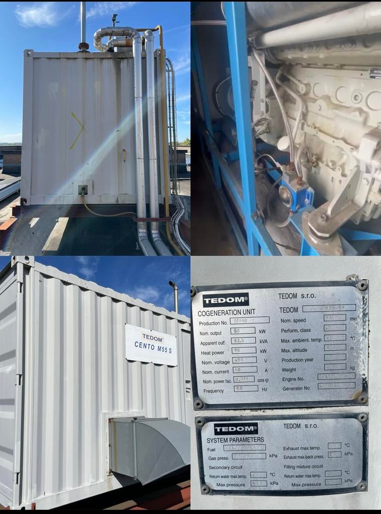 Group électrogène TEDOM COGENERATION UNIT, Doe-het-zelf en Bouw, Metalen, Zo goed als nieuw, Ophalen