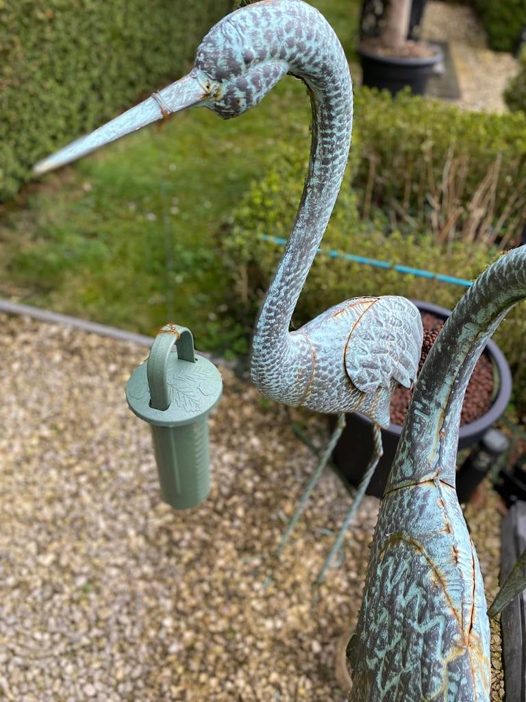 Reiger koppel, Tuin en Terras, Tuinbeelden, Ophalen, Gebruikt, Metaal