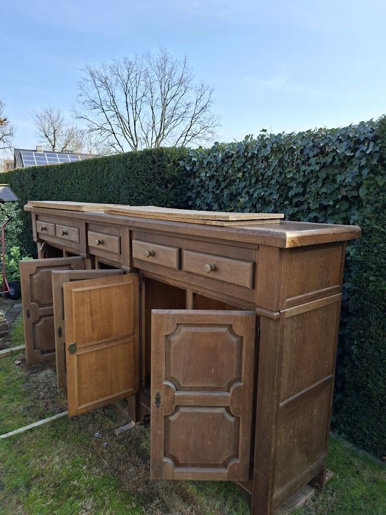 Eiken kast, Ophalen, Gebruikt, Eikenhout, 50 tot 100 cm