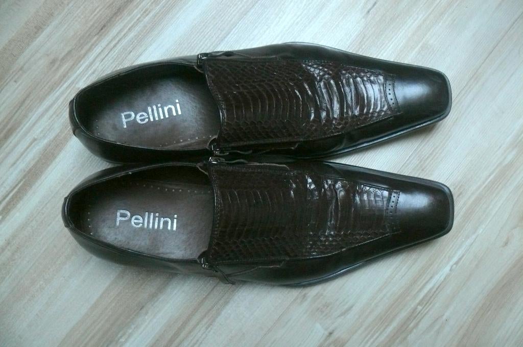chaussures homme cuir "Pellini", Kleding | Heren, Schoenen, Zo goed als nieuw, Overige typen, Bruin, Ophalen