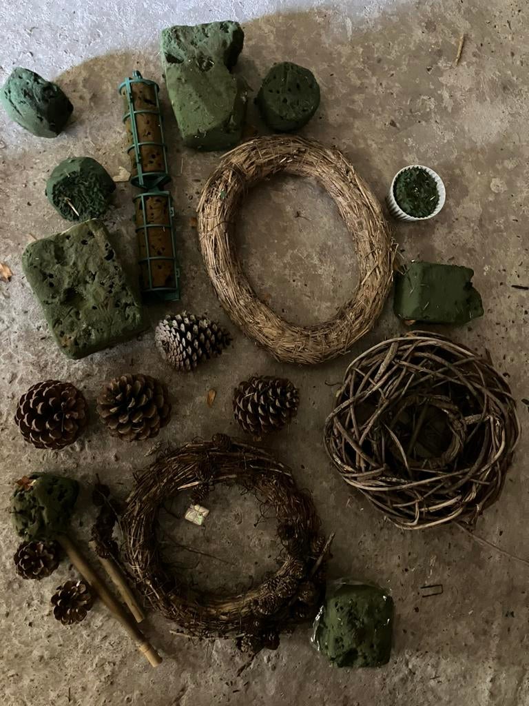 Bloemschik materiaal, Ophalen, Gebruikt