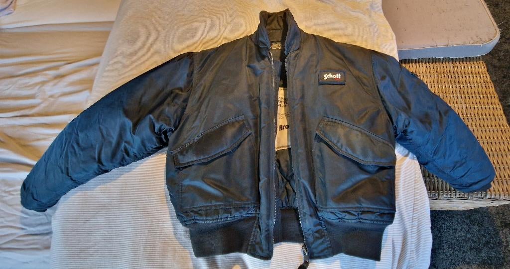 Schott Bomber jack 90's, Schott, Ophalen of Verzenden, Zo goed als nieuw, Maat 48/50 (M)