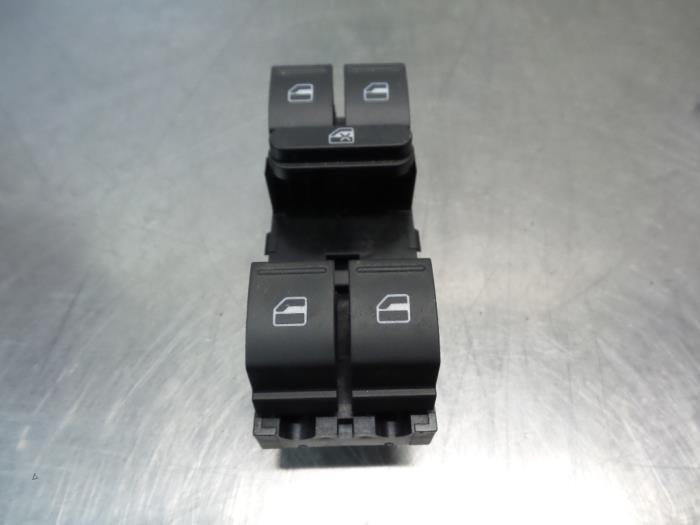 Commutateur combi vitres d'un Volkswagen Passat (Passat 05-), -, 3 mois de garantie, Utilisé, -