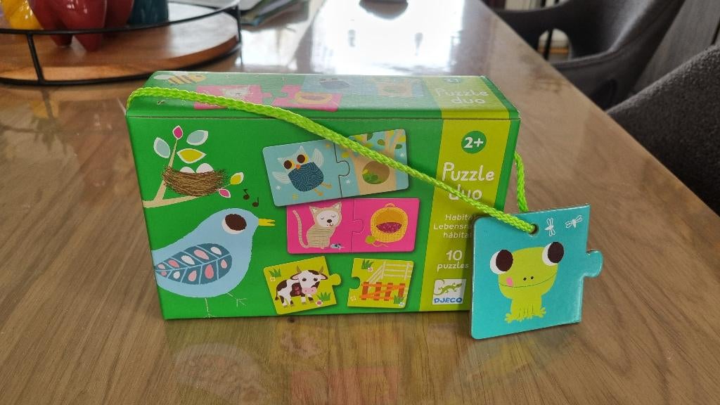 duo puzzel djeco, Ophalen, Zo goed als nieuw, 2 tot 4 jaar
