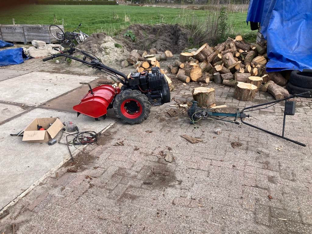 Lombardini tuinfrees motoculteur diesel elec start 6,4 pk, Tuin en Terras, Hand-tuingereedschap, Gebruikt, Ophalen