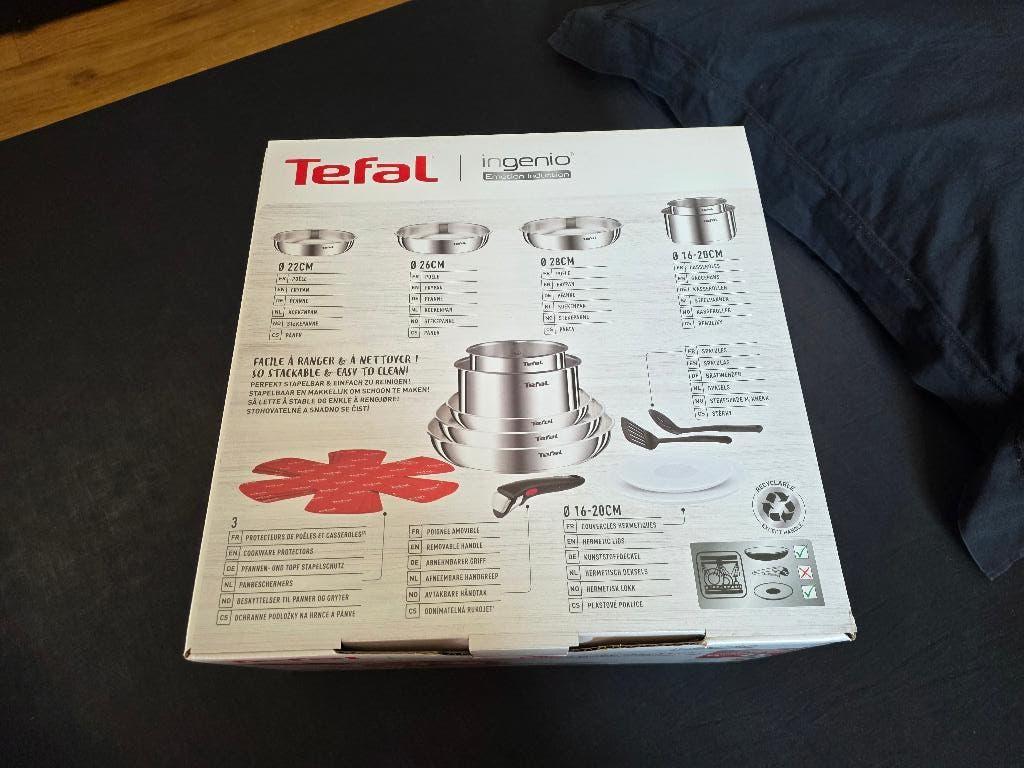 Batterie de cuisine tefal ingenio emotion non revêtu Neuf, Maison & Meubles, Cuisine | Casseroles & Poêles, Enlèvement, Neuf, Inox