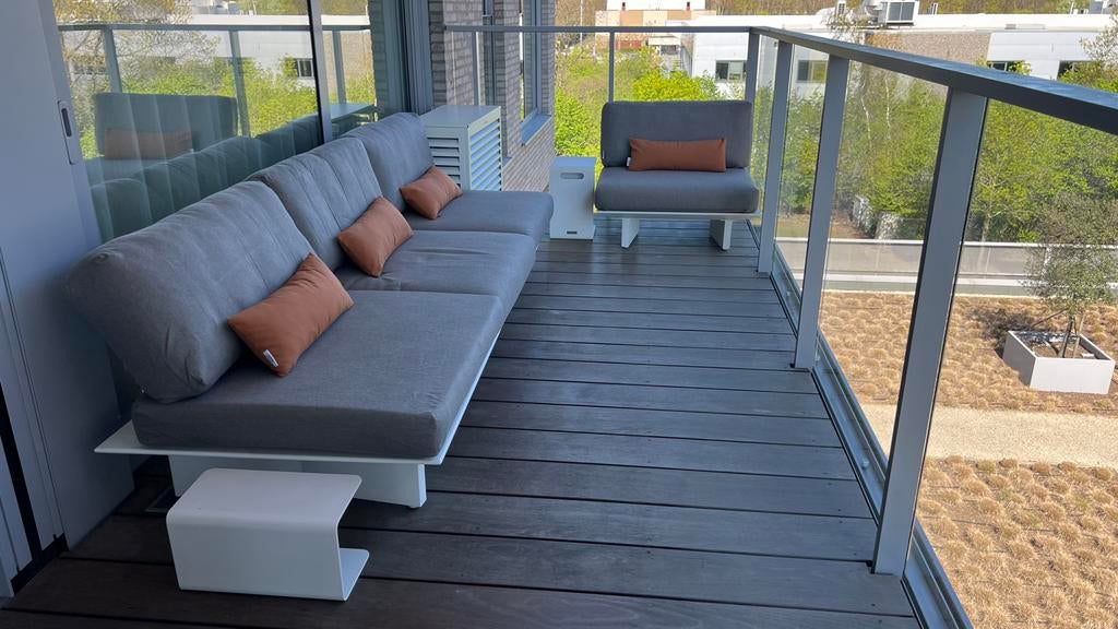 Loungeset Jati & Kebon (Arbon collectie) complete set, Tuin en Terras, Tuinsets en Loungesets, Zo goed als nieuw, Loungeset, Aluminium