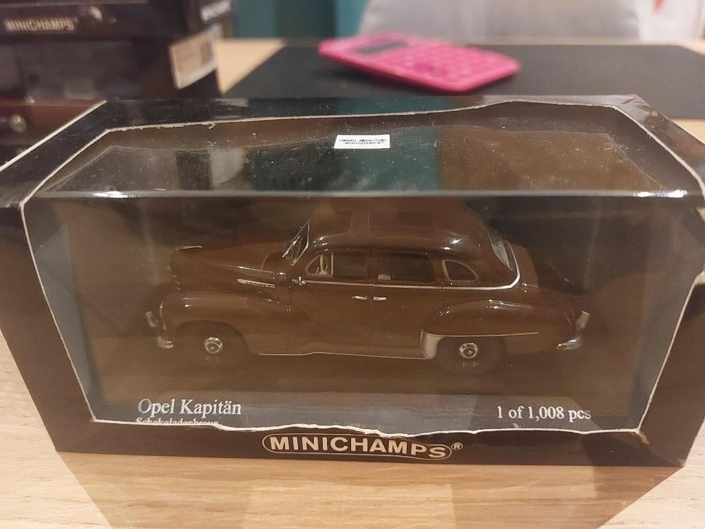 Minichamps Opel Kapitan de 1951 brown 1/43, Enlèvement ou Envoi, Neuf, Voiture, MiniChamps