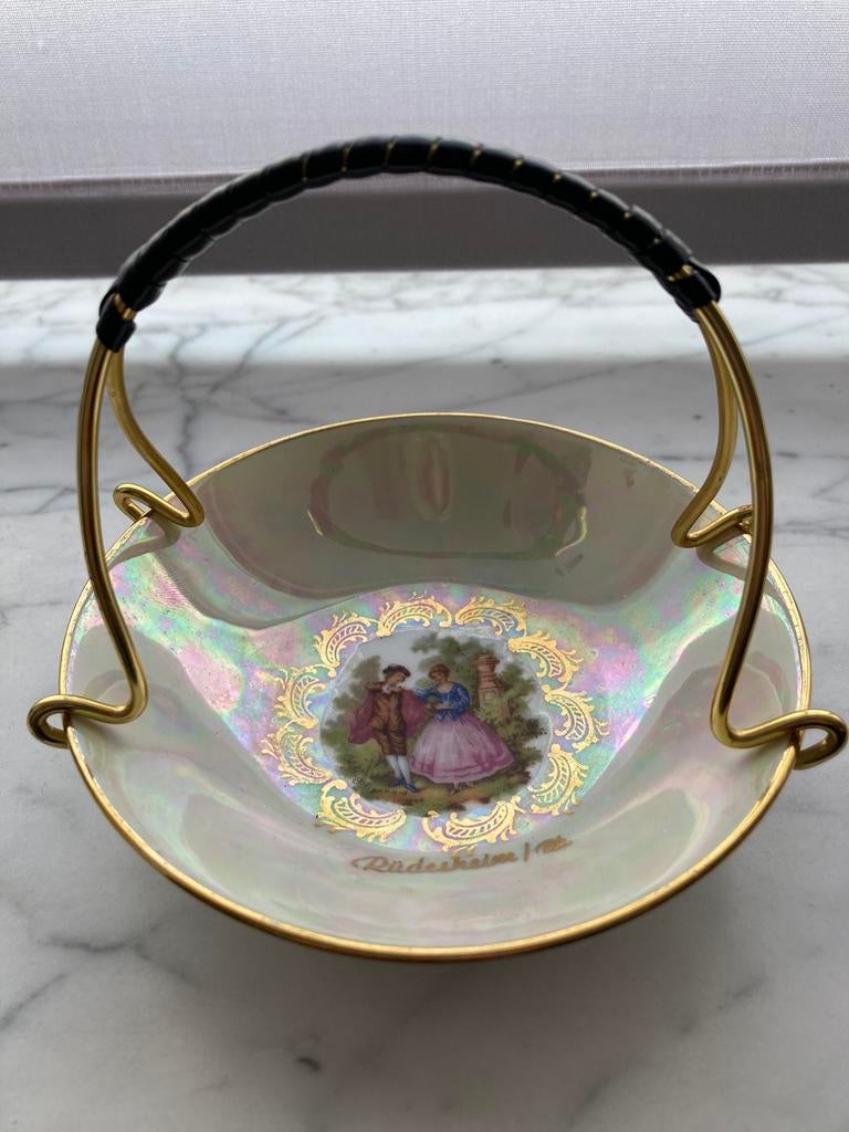 Schaaltje eischerbach rudesheim, Collections, Porcelaine, Cristal & Couverts, Enlèvement, Comme neuf, Porcelaine, Assiette ou Plat