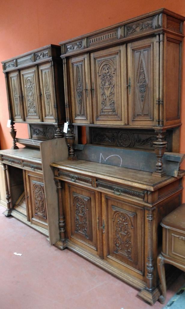 Identieke Henri deux buffet kasten (2), Antiquités & Art, Enlèvement