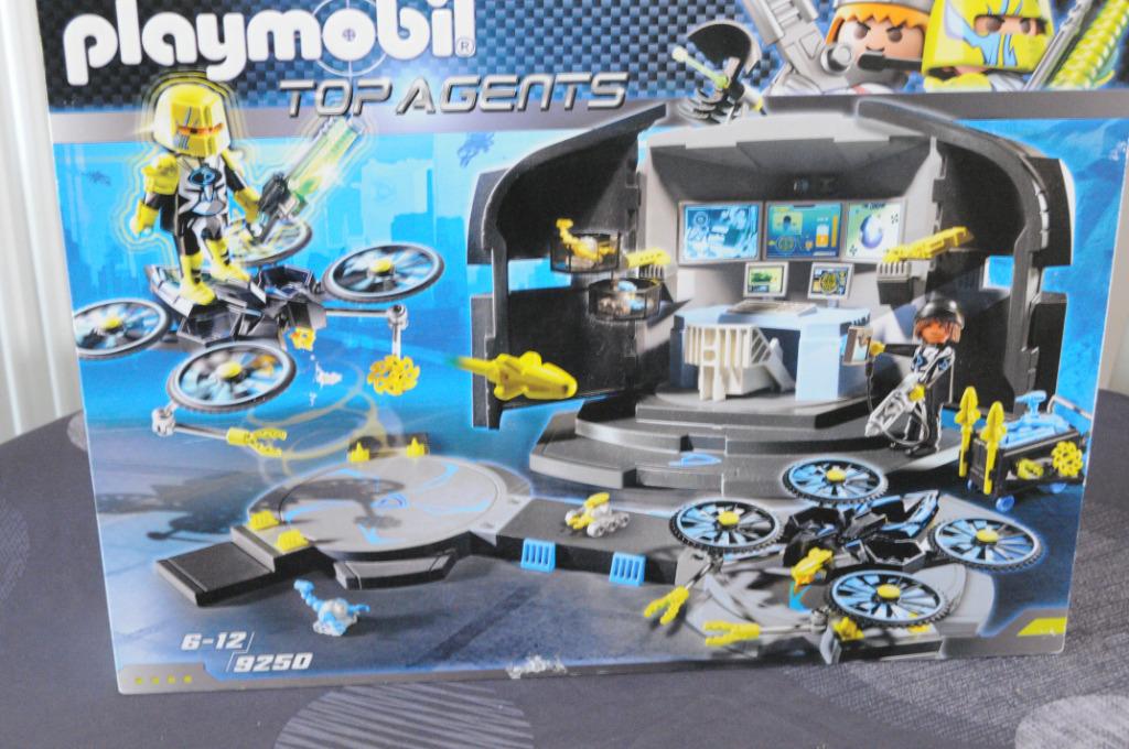 playmobil 9250 top agents dr drone hoofdkwartier nieuw, Ophalen of Verzenden, Nieuw, Complete set
