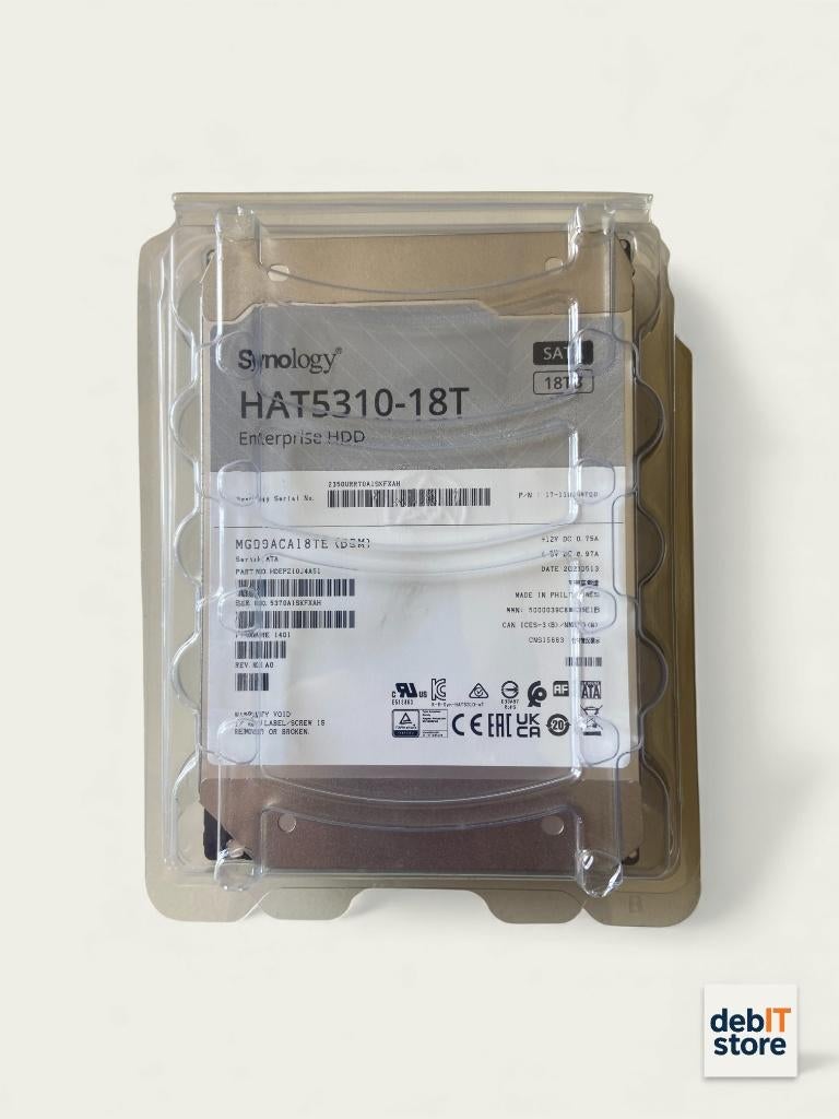 Synology 18tb NAS HDD - HAT5310-18T (900 uur), Computers en Software, Server, Nieuw, Ophalen of Verzenden, Synology