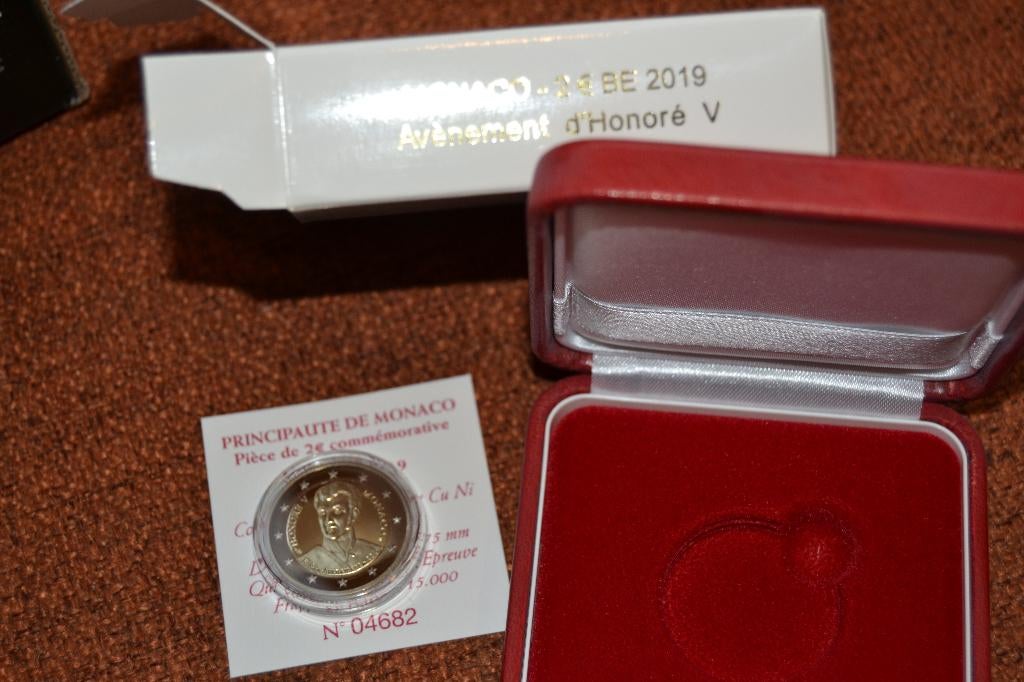 2 euro Monaco 2018 en 2019, Postzegels en Munten, Ophalen of Verzenden, Monaco, 2 euro, Setje