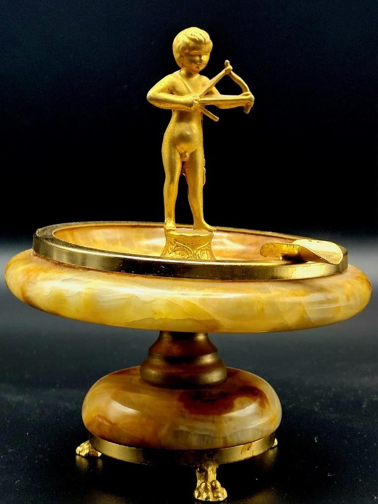 Cendrier en albâtre avec Cupidon, Antiquités & Art, Enlèvement