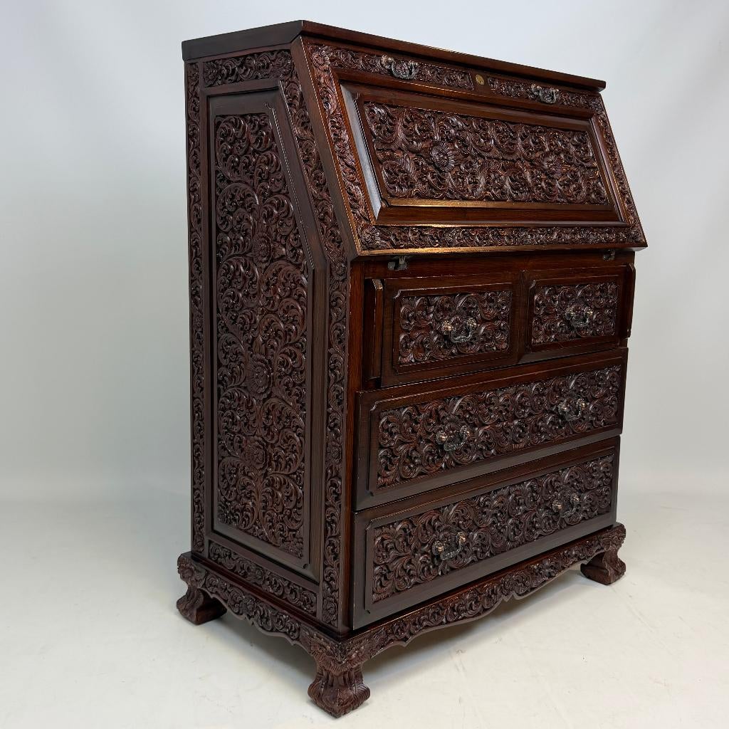 Secrétaire de style colonial, Maison & Meubles, Enlèvement ou Envoi, Utilisé, Kolionale stijl