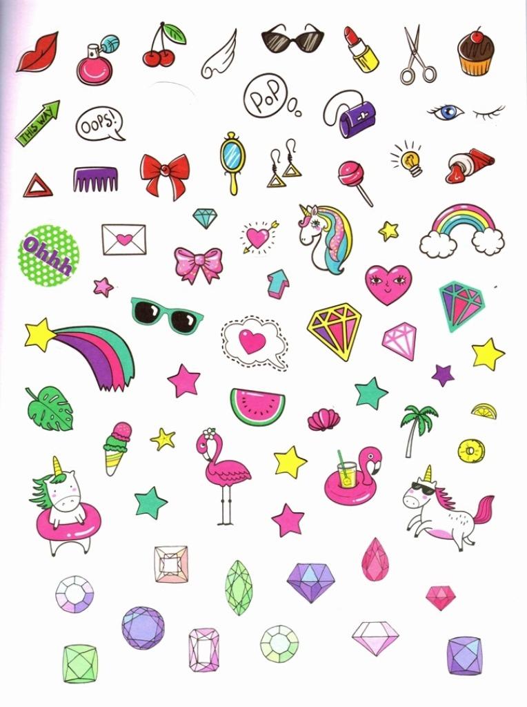 Stickers : eenhoorn, hart, ster, diamant, flamingo, ijs, e.a, Ophalen of Verzenden, Nieuw, Overige typen