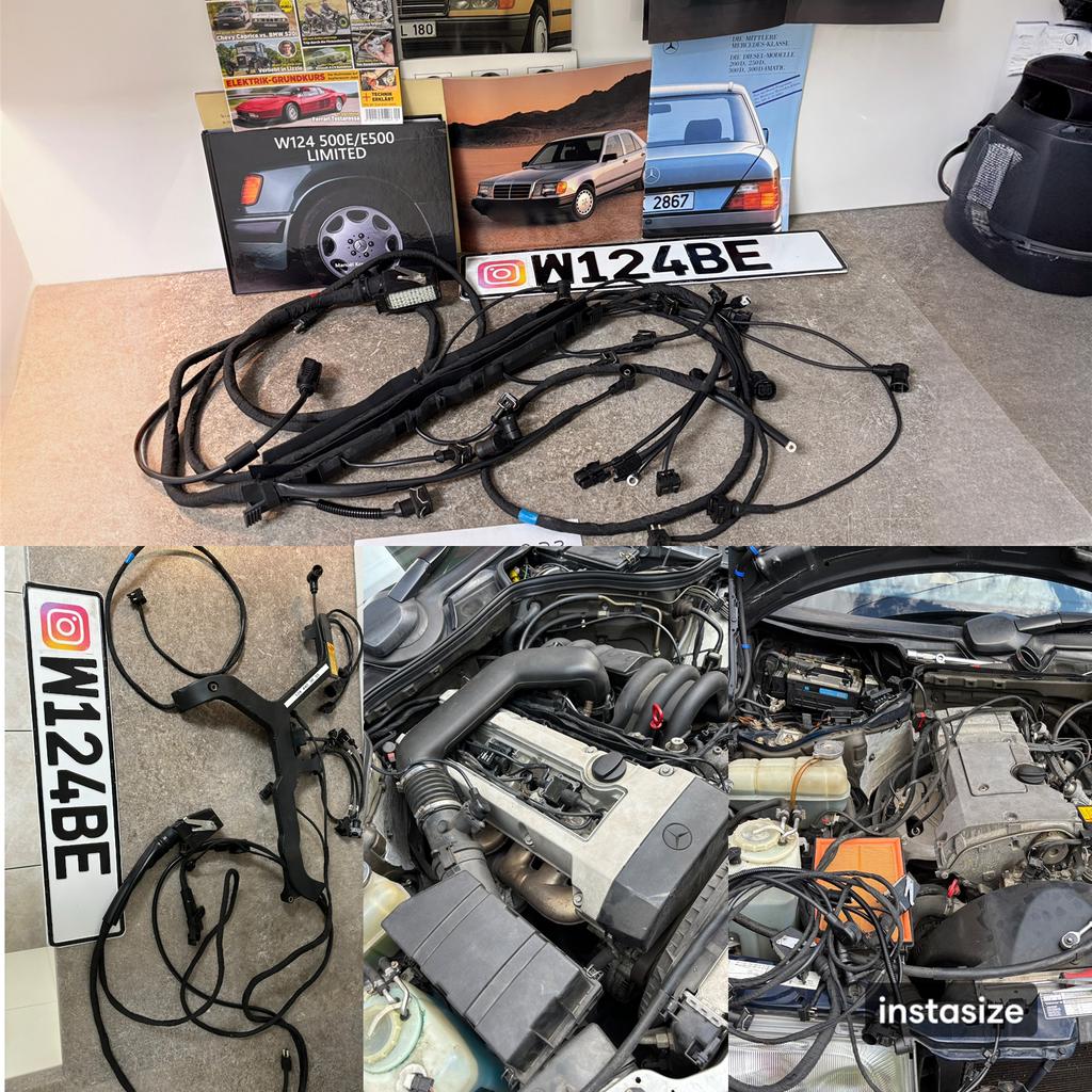 Mercedes W124 E220 E200 E280 E320 E500 kabelboom W202 R129, Auto-onderdelen, Ophalen, Mercedes-Benz