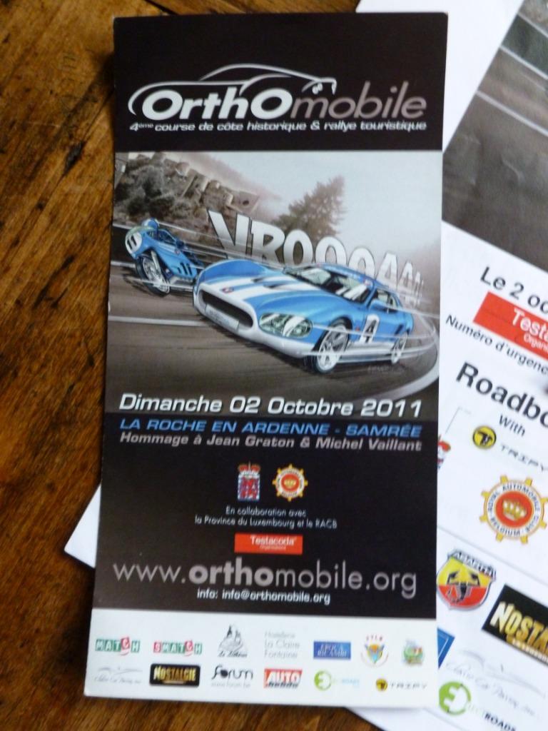 Moto Auto MICHEL VAILLANT Affiche La-Roche-en-Ardenne 2011, Collections, Neuf, Rectangulaire vertical, A4 ou plus petit, Publicité