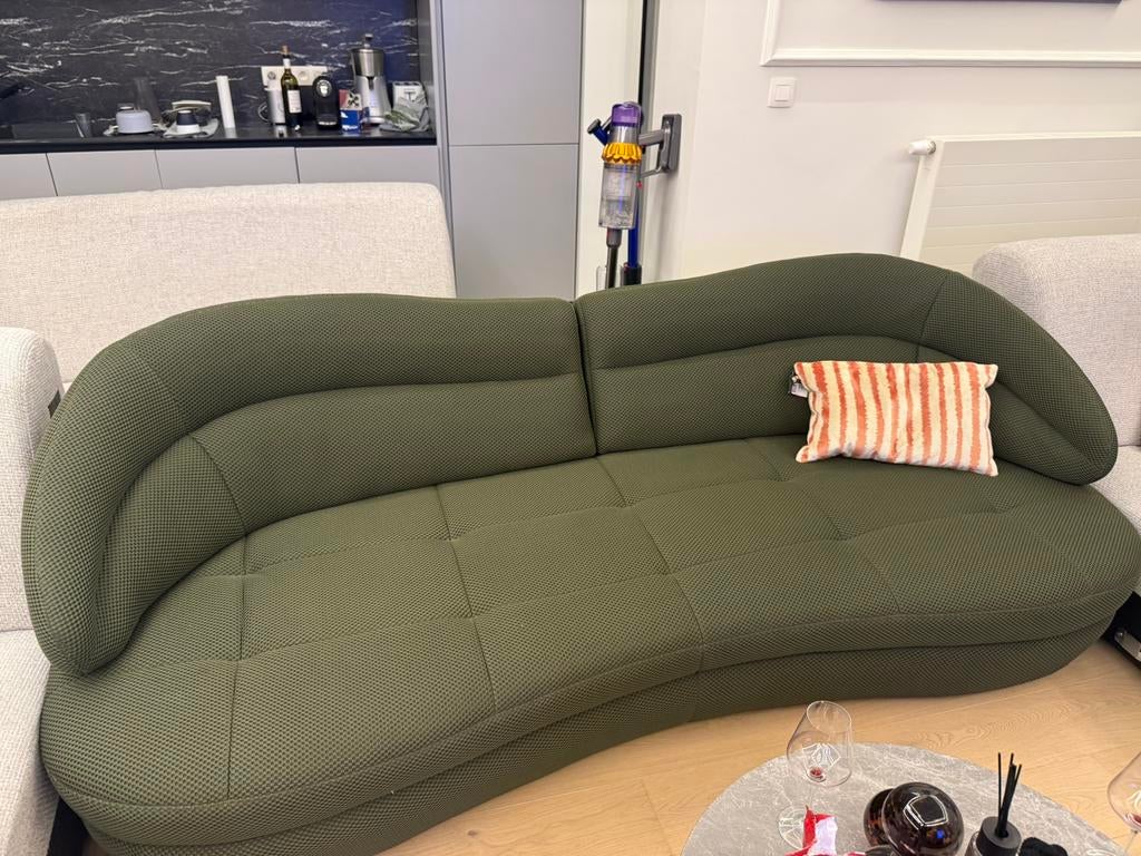 ️ Canapé design Maison XXL + pouf – état neuf, Maison & Meubles, Canapés | Sofas & Chaises Longues, Comme neuf, Enlèvement