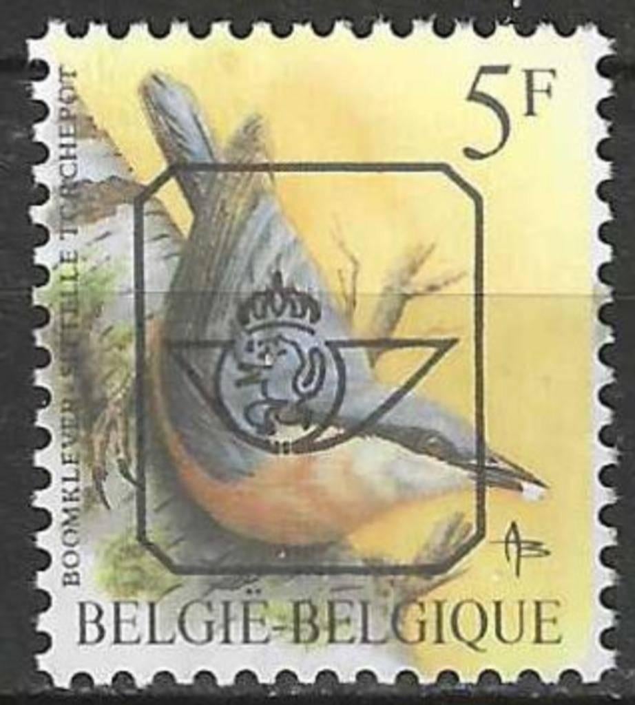 Belgique 1988 - OBP 826pre - Sittelle - 5 F. (ZG), Envoi, Non oblitéré, Sans gomme, Véhicules