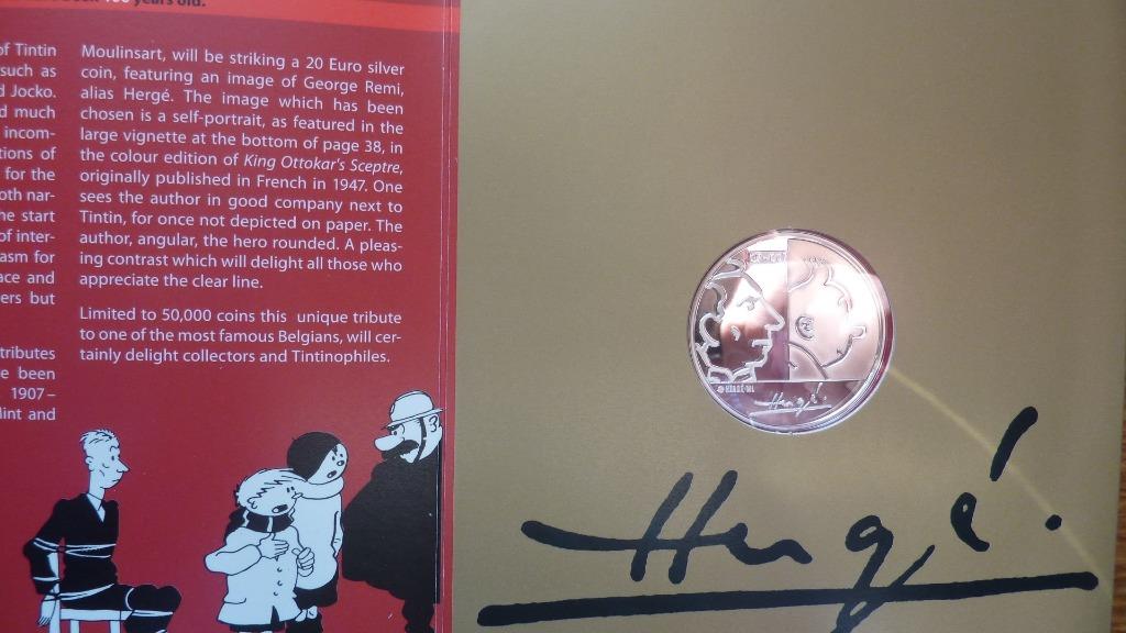 2007-TINTIN-20.00€- EN ARGENT-50.000 EX, Enlèvement ou Envoi, Tintin, Neuf, Autres types