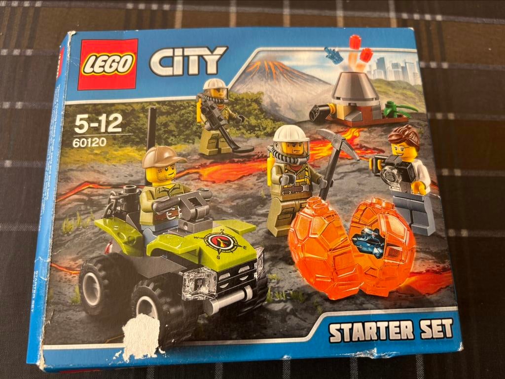 Lego city Vulkaan starter set 60120 5-12j, Ophalen, Gebruikt, Lego