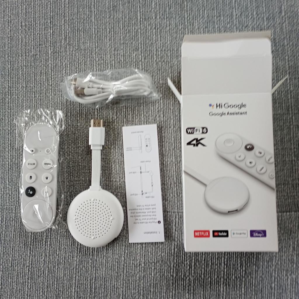 HiGoogle Chromecast 4K - Google TV - 8Go, Audio, Tv en Foto, Mediaspelers, Ophalen of Verzenden, Nieuw, HDMI