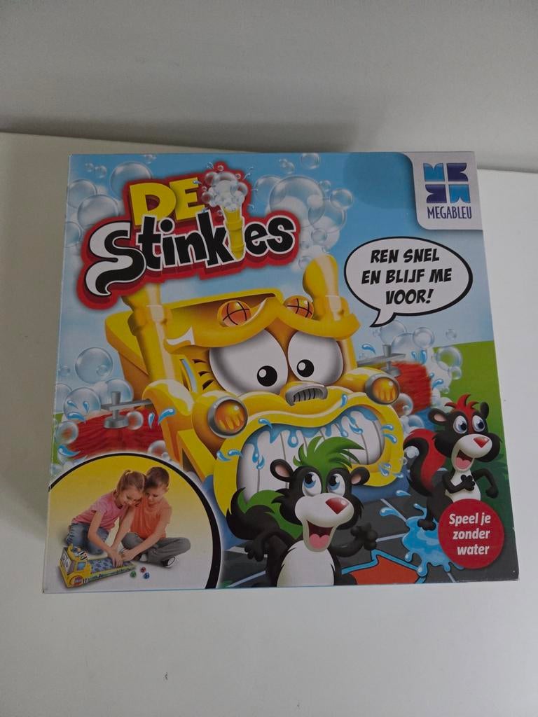 Gezelschapsspel de Stinkies vanaf 5 jaar, Ophalen of Verzenden, Zo goed als nieuw
