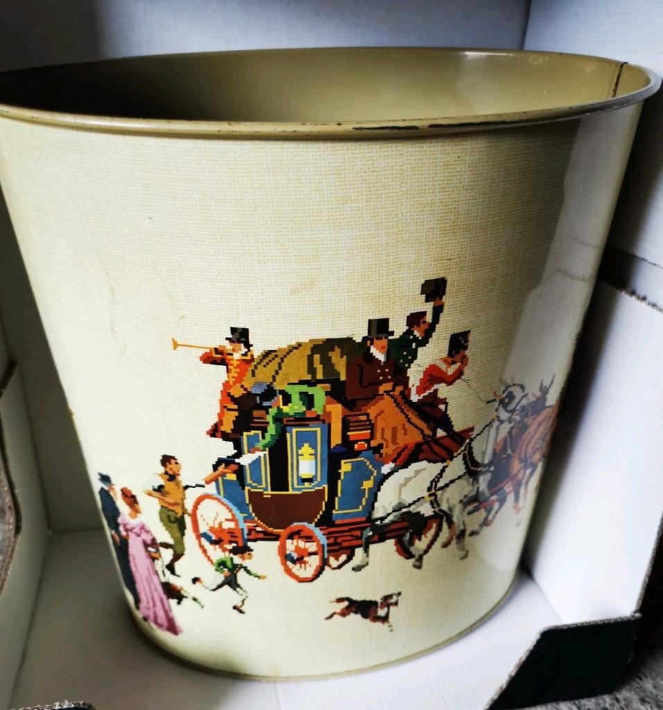 Corbeille rugissante Tomado Holland en métal avec calèche, Enlèvement ou Envoi