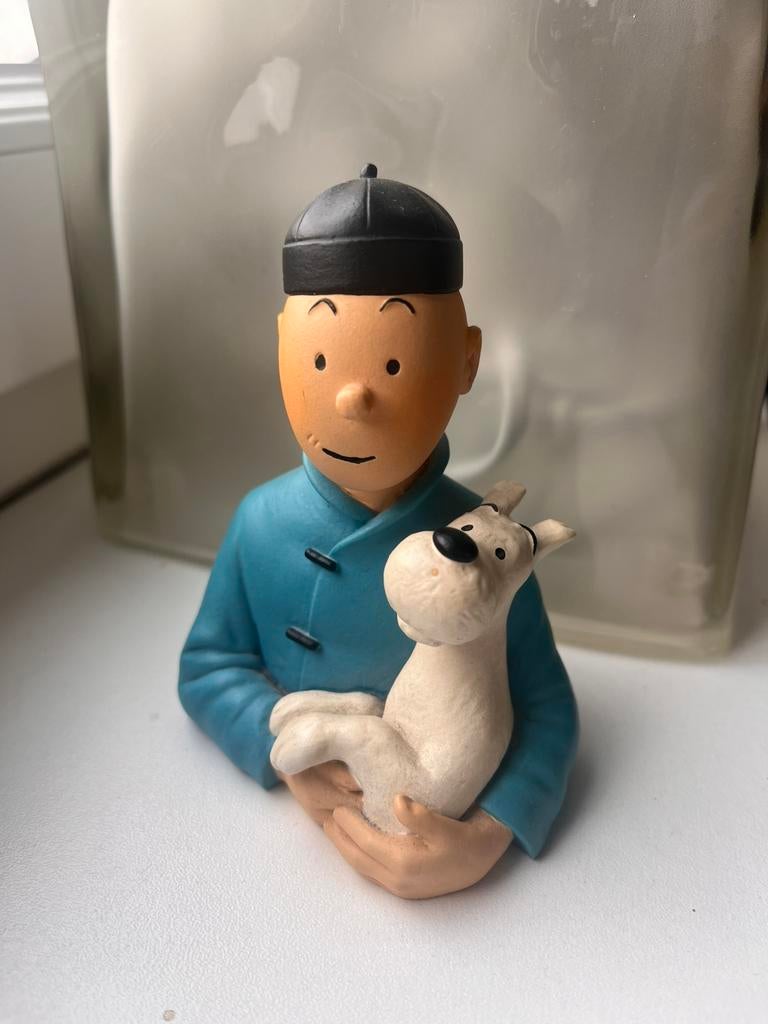 Buste Tintin Chinois année 1993, Verzamelen, Beelden en Beeldjes, Zo goed als nieuw, Ophalen