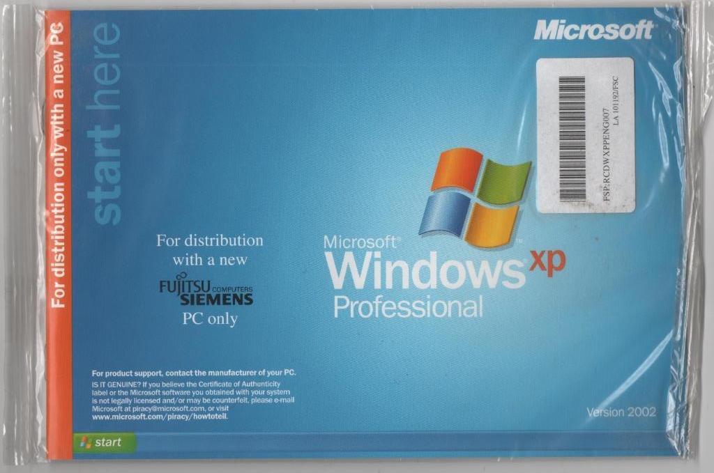 Windows XP Professionel Forn New Fujitsu Siemens, Computers en Software, Ophalen of Verzenden