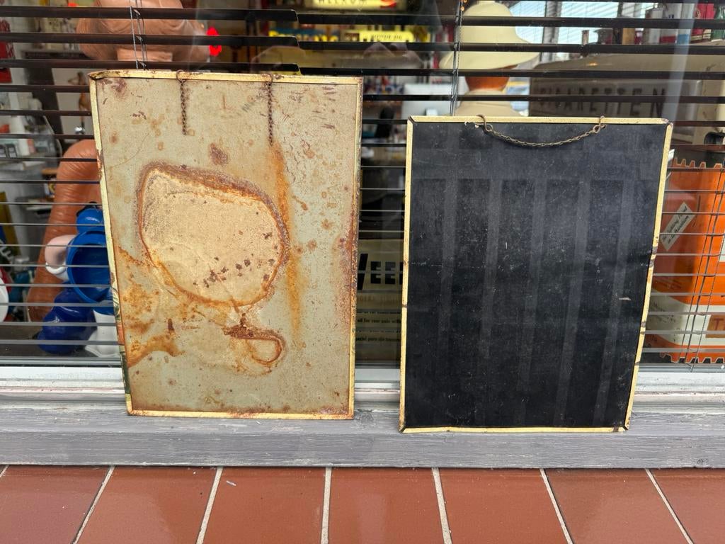 Oude zeldzame Liebig reclame borden, Verzamelen, Ophalen of Verzenden, Gebruikt, Reclamebord