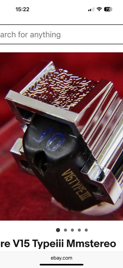 Cherche shure V15 Type III avec ou sans diamant, Ophalen, Zo goed als nieuw