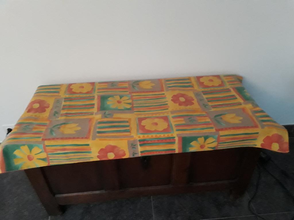 Vintage oranje laken voor 1 persoon, Huis en Inrichting, Slaapkamer | Beddengoed, Ophalen of Verzenden, Gebruikt, Eenpersoons