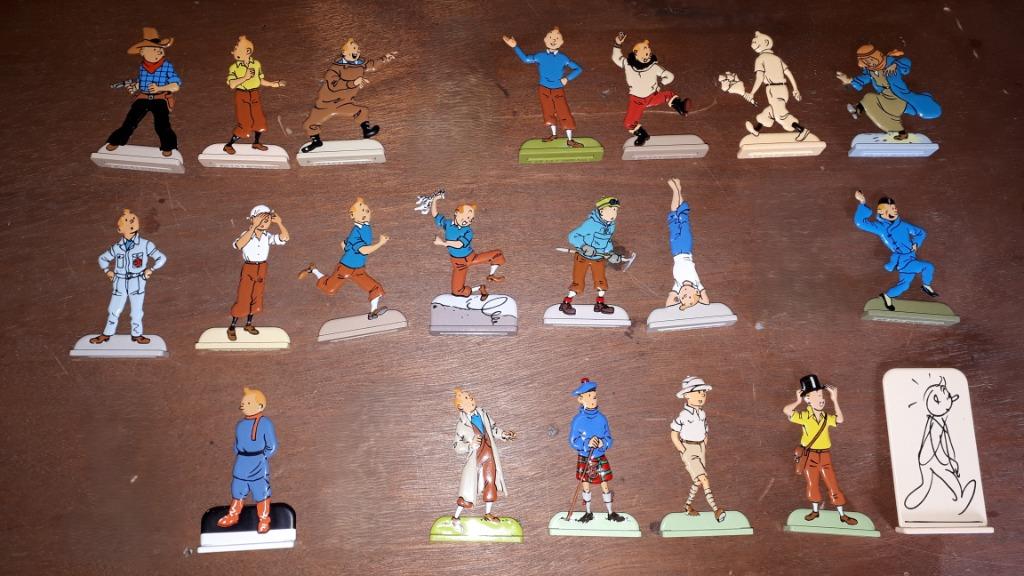Figurines en plomb peinture émaillée Tintin, Collections, Enlèvement, Tintin, Neuf, Statue ou Figurine