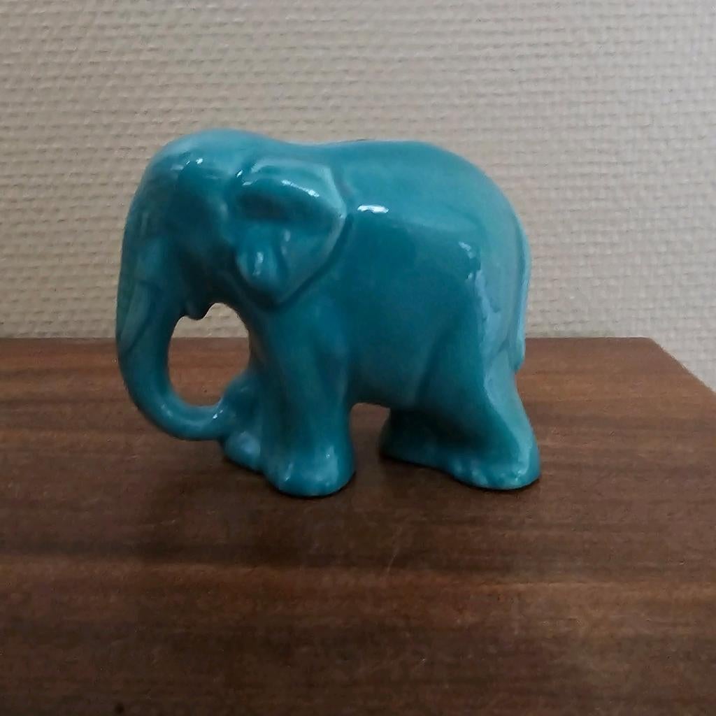 Spaarpot Olifant groen om te breken, Antiek en Kunst, Antiek | Keramiek en Aardewerk, Ophalen of Verzenden