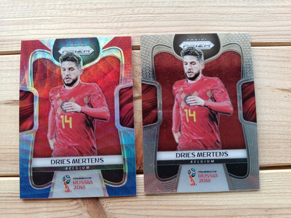 Dries Mertens Panini Prizm kaarten 2018, Ophalen of Verzenden, Zo goed als nieuw