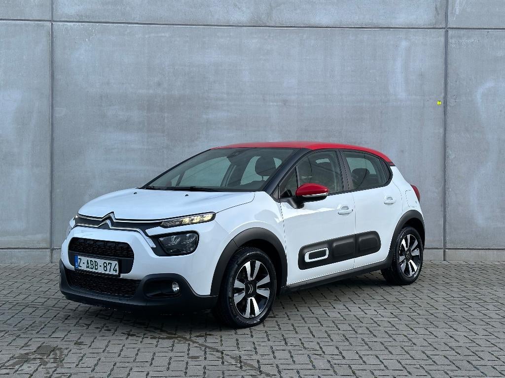 Citroën C3 1.2 PureTech Shine Autotomaat — Nav — CarPlay, Auto's, 1199 cc, Wit, Bedrijf, 5 zetels