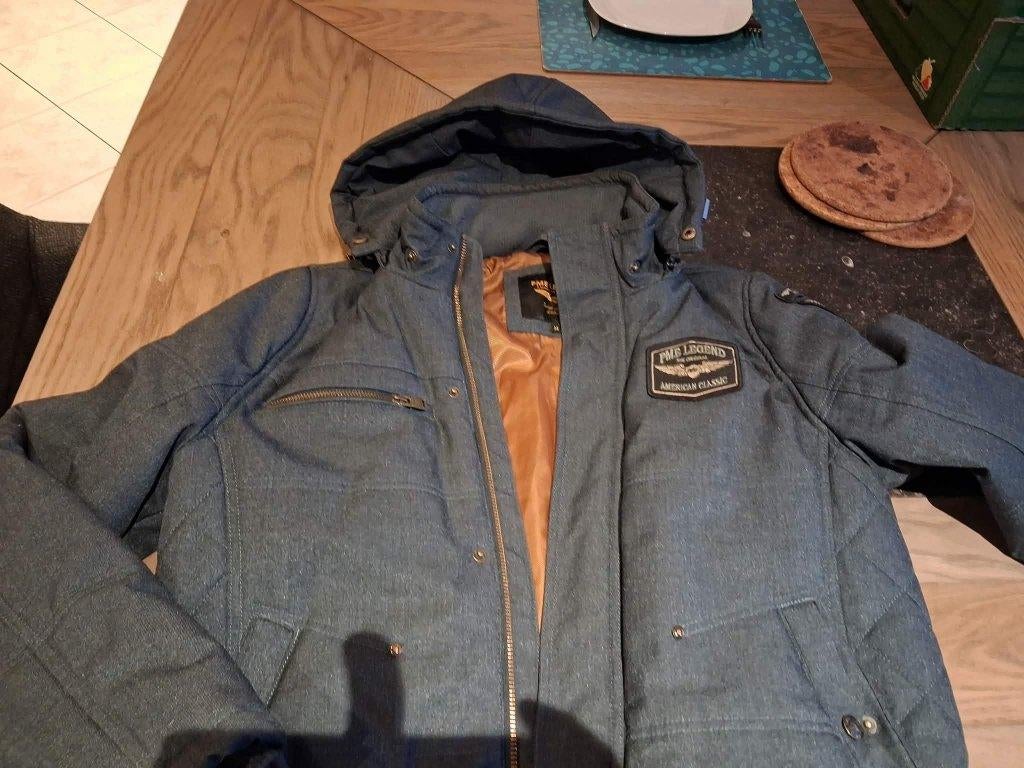 jas met kap donker grijs merk pme legend skyhog – maat m, Kleding | Heren, Jassen | Winter, Gedragen, Maat 48/50 (M), Grijs, Ophalen of Verzenden